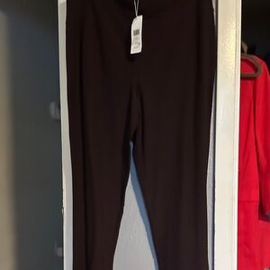 Eileen Fisher Burgandy Straight Leg Pants